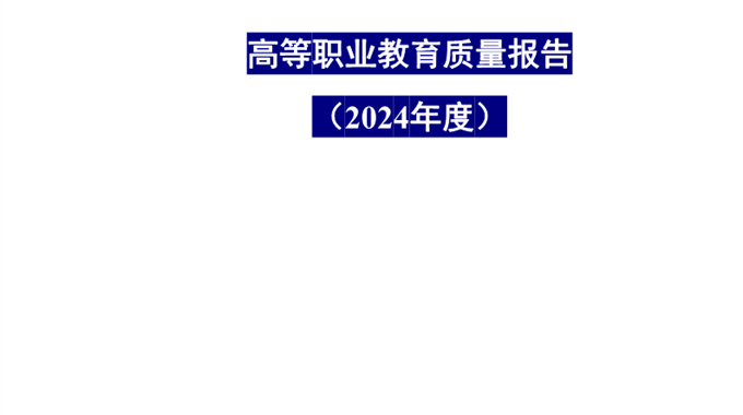 九游网页版2024年度高等职业教育质量报告公示